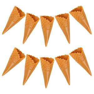 lot 4097 image: Upkoch 10Pcs Simulated Ice Cream Mini Ice Cream Cone Charms 2.36 Inch PVC Small Accessories for DIY Phone Case Crafting Display Photography Props Decoration