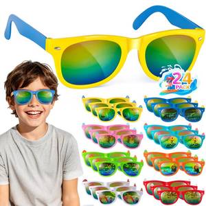 lot 4098 image: QSRRTTC Kids Sunglasses Bulk Party Favors - Boys Girl Glasses for Kid Age 3-8 with Polarized UV 400 Protection, Goodie Bags Stuffers for Kid Birthday Classroom Summer Party Supplies Gifts - 24 Pack