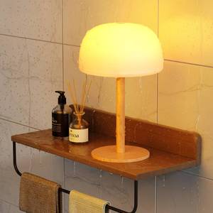 lot 4112 image: FULNIX IP65 Shower Lamp Waterproof, 7500mAh Rechargeable Shower Lamp for Inside Shower, 18 Colors Cordless Shower Light, Stepless Dimming LED Table Lamp for Bathroom Bathtub Patio Outdoor