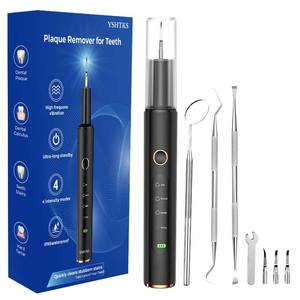 lot 4123 image: Plaque Remover for Teeth - Tartar Remover for Teeth, Dental Calculus Remover Teeth Cleaning Kit 4 Speed Modes with 4 Replaceable Heads, IPX6 Waterproof with LED Light