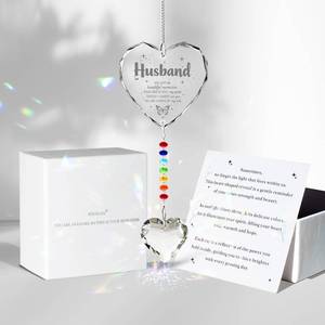 lot 4145 image: Memorial Gifts for Loss of Mom Dad Sister Husband Brother - Crystal Suncatcher Sympathy Gifts for Loss of Mother Father, Bereavement Funeral Condolence Gifts for Grieving Friend (Husband)