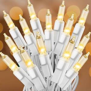 lot 4150 image: CXLHO Clear Christmas Lights 66FT 200 Incandescent Bulbs Warm White Mini Lights with White Wire for Christmas Tree, Garland, Thanksgiving, Wedding, Party, Home, Indoor & Outdoor Festival Decoration