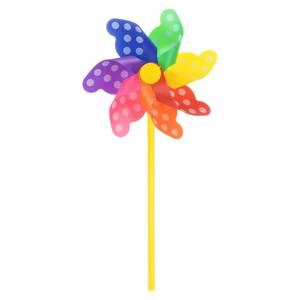 lot 4166 image: M METERXITY 1 Set Wind Spinner - 12 Inch Pinwheels for Yard and Garden,Apply to Garden DecorYard Decorations OutdoorBackyard DecorYard Art (Colorful Dots Windmill)