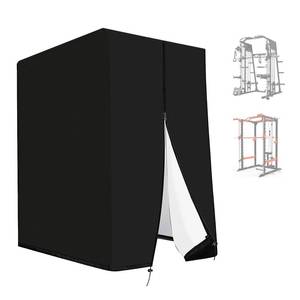 lot 6023 image: 82.5 x 68 x 64 Squat Rack Cover for Gym & Outdoor 420D Oxford Weight Lifting Rack Protector, Waterproof Power Equipment Cover with Zipper