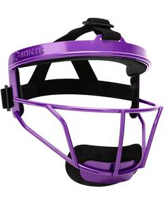 lot 6025 image: Dinictis Softball Face Mask, Lightweight, Comfortable, with Wide Field Vision, Durable and Safe Face Guards, Premium Protective Softball Fielders Mask-Purple-Child(S)