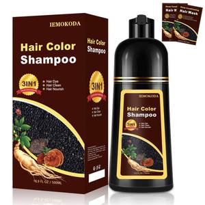 lot 6032 image: Black Tea Hair Dye Shampoo 3 in 1 for Gray Hair, Long-lasting & Natural Hair Color Shampoo, Herbal Ingredients Natural Shampoo Hair Dye Effect in Minutes, Gifts for Men Women 500ml