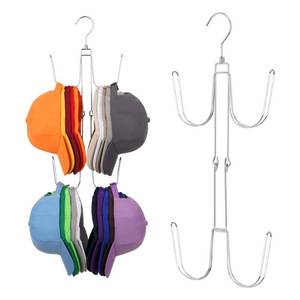 lot 6083 image: ZEDODIER Hat Hangers for Closet, Rotatable Metal Hat Organizer, Max 40 Storage Capacity, Hat Racks Cap Organizer for Baseball Caps,Spcae Saving Closet Organizers and Storage, Silver