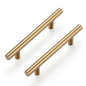 lot 6095 image: Ravinte 1 Pack 6 inch Cabinet Pulls Champagne Bronze Stainless Steel Kitchen Drawer Pulls Cupboard Handles Cabinet Handles 3.75 Hole Center