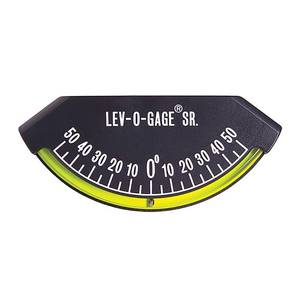 lot 6482 image: Sun Company Lev-o-gage Sr. Inclinometer and Tilt Gauge - Level for RV, Trailer, Camper, or 5th Wheel  Made in USA Leveling Gauge with High-Bond Adhesive