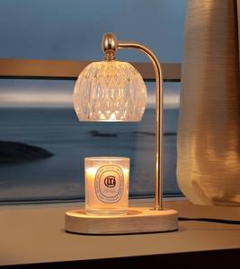 lot 9311 image: MEIXISUE Candle Warmer Lamp with Timer and Dimmer,Flameless Electric Wax Melt Warmer for Jar Candles With 2 Bulbs,House Warming Gifts,Mothers DayBirthdayChristmas Gifts For MomWife,Home Decor Lamp