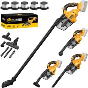 lot 9338 image: Cordless Vacuum Cleaner Compatible with Dewalt 20V Battery (No Battery), 50kPa 125AW Strong Suction  5 HEPA Filters  4-in-1 Nozzle  65CFM Brushless Handheld Vacuum for Home, Car, Pet (Tool Only)