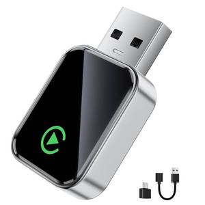 lot 10461 image: SWITCHFLUX Wireless CarPlay Adapter for iPhone(2025 Upgraded),Mini Size & Plug - Play,Converts Wired to Wireless Apple CarPlay,No Delay Carplay Dongle for Apple iOS 10Android 11 and Above