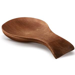 lot 10463 image: Patelai Acacia Wood Spoon Rest for Stove Top Bamboo Holder for Spatula Rest for Kitchen, Counter Spoon Holder for Countertop, Modern and Rustic for Farmhouse as Dining Table Decoration(Brown)