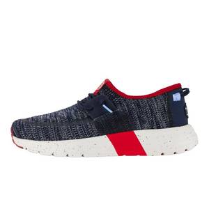 lot 11857 image: HEYDUDE Mens Sirocco M Sport Mode NavyGrey Size 11  Mens Shoes  Men Slip-on Sneakers  Comfortable & Light-Weight