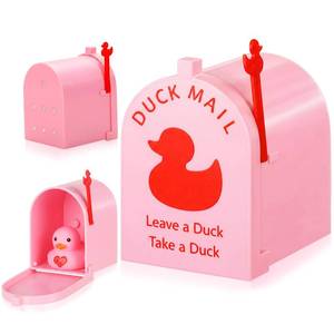 lot 11895 image: Otoolling 3D Printed Magnetic Cruising Ducks Mailbox Wall Mounted Mini Box for Cruise Door Refrigerator Travel Gift Take One Leave One Hiding Game (Classic Style,Pink)