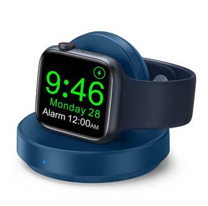 lot 12228 image: 2026 Upgraded for Apple Watch Charger Magnetic Fast Charging Dock,Portable Wireless Charging Stand Compatible with iWatch Series UltraSE111098765432 Support Nightstand Mode-Blue
