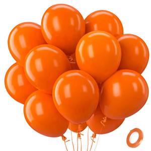 lot 12232 image: Patimate Orange Balloons 100 Pack 12 Inch Matte Orange Latex Balloons for Birthday Baby Shower Halloween Christmas Graduation Wedding Anniversary Engagement Bridal Shower Party Decorations