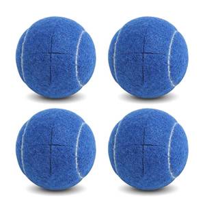 lot 12236 image: Walker Precut Tennis Balls for Walkers - 4PCS Universal Glide Balls, Heavy Duty Long Lasting Felt Pad Glide Coverings for Furniture Legs and Floor Protection (BLUE)