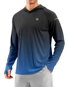 lot 12237 image: Mens Sun Protection Hoodie Shirts Long Sleeve UPF 50 Swim Shirts for Men Rash Guard Fishing Shirt Quick Dry