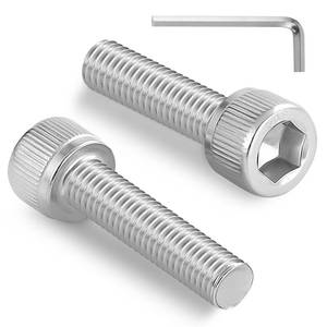 lot 12260 image: BNUOK 120pcs M4 x 20mm Hex Socket Head Cap Screws Bolts, 304 Stainless Steel 18-8, Allen Socket Drive,Bright Finish, Full Threads,with Hex Spanner