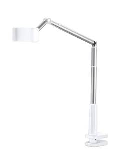 lot 12268 image: JSAUX Phone Holder for Desk and Bed Compatible with iPhone 16 15 14 13 12 Overhead Phone Mount Gooseneck Phone Stand Flexible 360 Lazy Long Arm Clamp Clip for Table Bedside 1-Pack, White