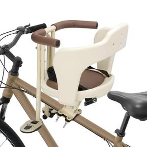 lot 13025 image: Ercabikker Kids Bike seat Front Child Carrier Bike Chair for Bicycle Kids seat for Children 24 Years,Weight 55 lbs Off White