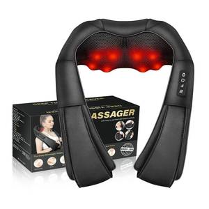 lot 13052 image: Neck Massager with Heat, Back Massager Deep Tissue, Electric 3D Kneading Massage Pillow for Pain Shiatsu Back and Shoulder Massager, Birthday Christmas Gift for Women Men Dad Mom