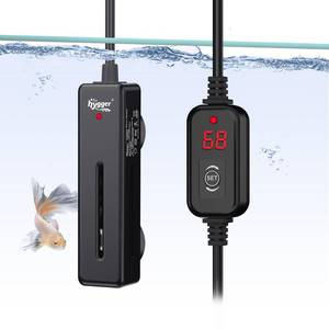 lot 14356 image: hygger Mini Fish Tank Submersible Heater 50W for 5-10 Gallons Small Betta Aquarium Heater with Digital Display Controller Adjustable Temperature