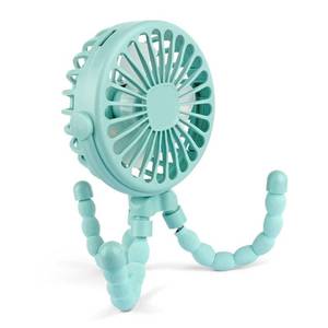 lot 16252 image: Keweis Stroller Fan - Mini Handheld Octopus With Flexible Tripod for Car Seat, Student Bed, Bike - USB Rechargeable, Desk Fan for Office, Baby Room or Outdoor Pink item color doesn��t match stock photo