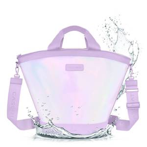 lot 17855 image: Case-Mate Soap Bubble Jelly Cooler Tote - Soft Cooler Bag wZippered Insulation - Keeps Drinks Cold for 24 hrs - Ideal for Beach & Weekend Getaways - Travel Tote Bag wPadded Handles & Crossbody Strap