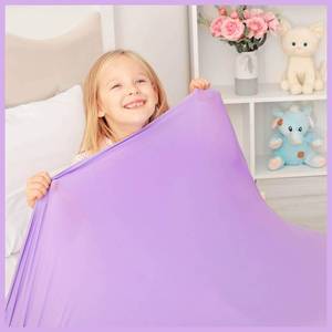 lot 18344 image: Sensory Compression Blanket  Spandex Bed Sheet for Kids & Adults  Deep Relaxing Feeling, Release Oxytocin  Helps With SPD, Anxiety, ADHD, Autism and More  Breathable & Stretchable  Twin Size