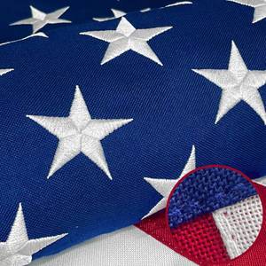 lot 18347 image: Premium American Flag for Outside 3x5 FT, Deluxe Heavy Duty Spun Polyster,Longest Lasting Non Fading��TearProof and Waterproof Super Tough Series, All Weather High Wind Indestructibl
