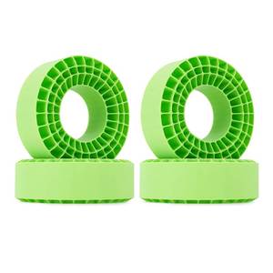 lot 18366 image: INJORA 4PCS Silicone Rubber Insert Foam for 132-134mm (5.25 OD) 2.2 Tires(Green)
