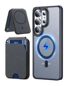 lot 18394 image: Vizvera for Galaxy S26 Ultra Case with Magnetic, MagSafe Wallet RFID Blocking Card HolderPU Leather Full Body Matter Shockproof Silicone Phone Case for Galaxy S26 Ultra 6.9 2026,