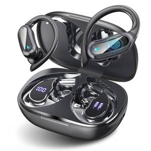 lot 18446 image: Wireless Earbuds Bluetooth 5.4 Headphones, 54H Playtime Stereo Earphones with Noise Cancelling Mic, IPX7 Waterproof, Fast Charging and Comfort Fit Ear Buds for FitnessSportsWorkoutsTravel Black