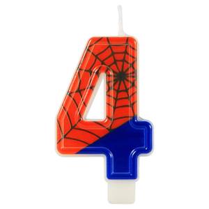 lot 18452 image: Spider Candle, Spider Web Number Candle Birthday Cake Topper for Birthday Party Halloween Party Supplies (4)