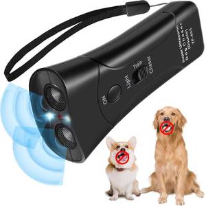 lot 18456 image: Anti Barking Device Ultrasonic Dog Deterrent Control Ultra Sonic Bark Deterrents Stop Waterproof Outdoor Corrector Devices 3 in 1 Frequencies Bark Guard Mod Trainer Stopper For Small Medium Large Dogs