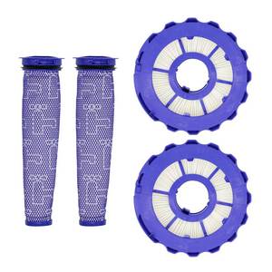 lot 18459 image: Lemige 2 Pack Post-Motor Filters & 2 Pack Pre-Motor Filters Replacement Parts for Dyson DC40, LightSlim Ball Animal, Multi Floor, Origin and Total Clean Vacuums, Compare to Part 923587-02 & 922676-01