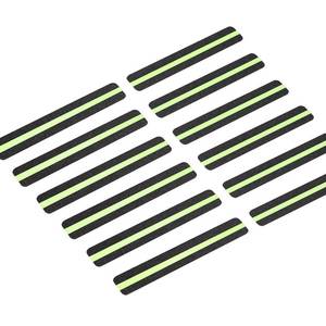 lot 18484 image: LifeGrip Anti Slip Traction Treads with Glow in Dark Stripe (12-Pack), 2 X 12, Best Grip Tape 80 Grit Non Slip, Pre-Cut Strips, Rounded Corners - Right Size and Ready to Use for Easy Application