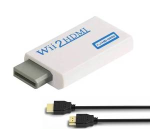 lot 18494 image: BD&M Wii to HDMI Adapter, WII to Hdmi Converter, Connect Wii Console to HDMI Display Monitor with 3.5mm Audio Supports All Wii Display Modes