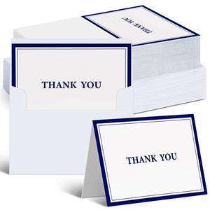lot 19245 image: AmazingSpark 120 Kit Thank You Cards with Envelopes Bulk 12 Designs 4.8 x 6.8 White Thank You Notes for Small Business Graduation Wedding Baby Shower Teacher Appreciation Gifts
