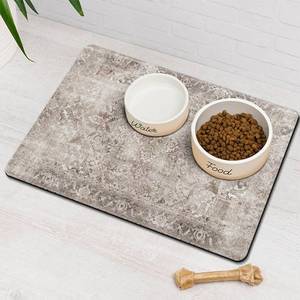 lot 20288 image: Dog Food Mat for Floors Waterproof Quick Dry Pet Placemat Cat Feeding Bowls Mats for Food and Water, Eco-Friendly Dog Accessories Diatomite Pets Supplies 12 X 20