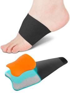 lot 20291 image: Arch Support Inserts for Pain Relief, Heel Brace for Plantar Fasciitis Relief ��Podiatrist Recommended�� Adjustable Compression Sleeves Arch Inserts, Orthotic Brace Inserts Support for Flat Feet, Fallen Arches (Black, M 8.5-12  W 10-13)