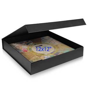 lot 20305 image: 12x12 Scrapbook Storage Box for Scrapbooks, Papers and Supplies, Odor Free, Solid Black, 1 PCS 1 Pack