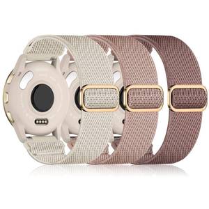 lot 20318 image: Wizvv 18mm Nylon Sport Elastic Bands Compatible with Garmin Vivoactive 4S, Venu 3S2S Venu 4 41mm Watch Band, Forerunner 265s255s, 3 Pack Fabric Loop Wristband Strap Replacement for Men and Women