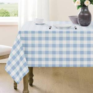 lot 20330 image: Maymiss Checkered Tablecloth Rectangle Gingham Table Cloths Waterproof Wrinkle Free Buffalo Plaid Table Covers Washable for Dining, Parties & Outdoor Picnic(Light Blue,60�120)