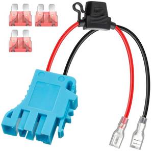 lot 20347 image: Saillong 12 AWG Wire Harness Connector Replacement Compatible with Peg Perego 12 Volt SLA Battery, 12V Battery Connector with Fuse for Ride On Vehicles and Compatible with Peg Perego Power Upgrade