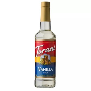 lot 207 image: Torani Vanilla Syrup, 25.4 fl. oz. BB August 2027