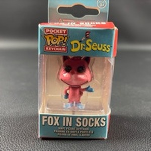lot 116 image: Funko Pocket Pop Vinyl Figure Keychain of Fox in Socks from Dr. Seuss