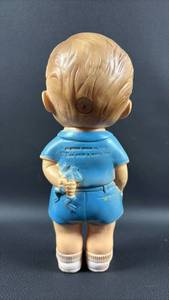lot 141 image: Edward Mobley Boy Squeaky Rubber Doll 1962  8.5 inches